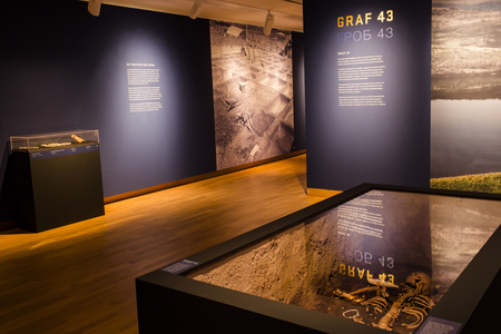 Graf 43 op de tentoonstelling Het Oudste Goud van de Wereld, t/m 28 april 2017 (Foto: M. Joustra)