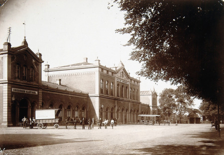 Voorzijde station Dordrecht in 1918