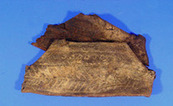 14e/15e eeuws regenleertje, in 1997 gevonden op het Statenplein.